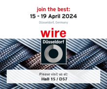 Wire Dusseldorf, from 15-19.04.2024.  Visit us!